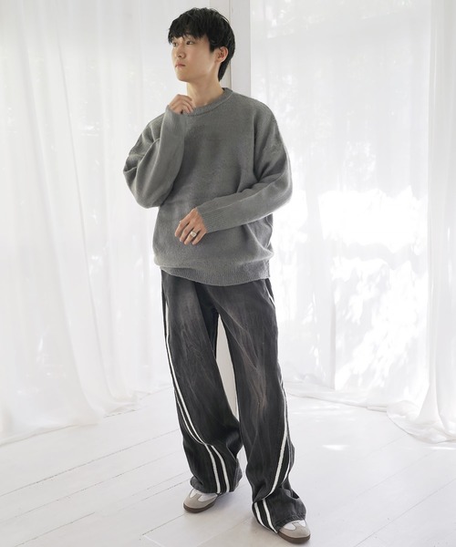 Beno(ビーノ)の「ラインデニムパンツ(デニムパンツ・メンズ・ブルー/ブラック・MEDIUM/LARGE/X-LARGE)」の5枚目の写真