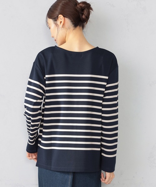 GALLORIA（ギャローリア）の「パネルボーダーTシャツ（Tシャツ/カットソー・レディース・テラコッタ/ネイビー・S/M/L/LL）」の6枚目の写真
