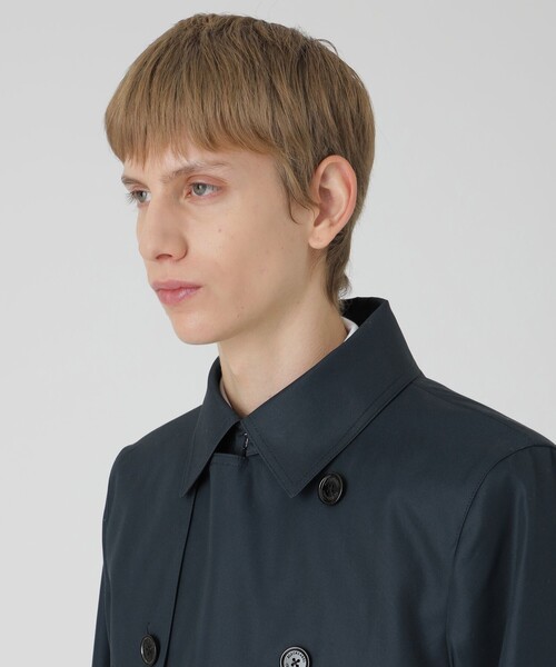 BLACK LABEL CRESTBRIDGE（ブラックレーベル・クレストブリッジ）の「マイクロピーチギャバジンダブルトレンチコート（トレンチコート・メンズ・ブラック/ネイビー・M/XL/S/L）」の18枚目の写真