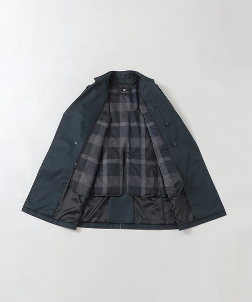 BLACK LABEL CRESTBRIDGE（ブラックレーベル・クレストブリッジ）の「マイクロピーチギャバジンダブルトレンチコート（トレンチコート・メンズ・ブラック/ネイビー・M/XL/S/L）」の20枚目の写真