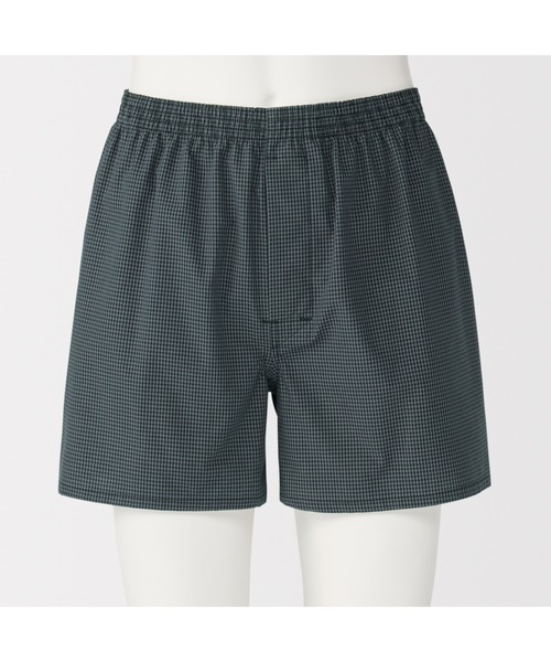 無印良品（ムジルシリョウヒン）の「紳士　綿ブロード　前開き　トランクス（トランクス・メンズ・ネイビー系/レッド系/ブラック系/サックスブルー系・S/M/L/XL）」の5枚目の写真