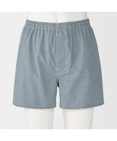 無印良品（ムジルシリョウヒン）の「紳士　綿ブロード　前開き　トランクス（トランクス・メンズ・ネイビー系/レッド系/ブラック系/サックスブルー系・S/M/L/XL）」の9枚目の写真