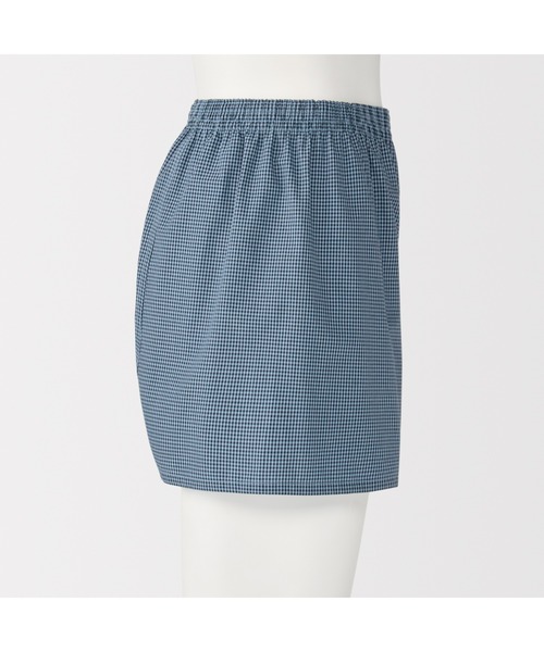 無印良品（ムジルシリョウヒン）の「紳士　綿ブロード　前開き　トランクス（トランクス・メンズ・ネイビー系/レッド系/ブラック系/サックスブルー系・S/M/L/XL）」の14枚目の写真