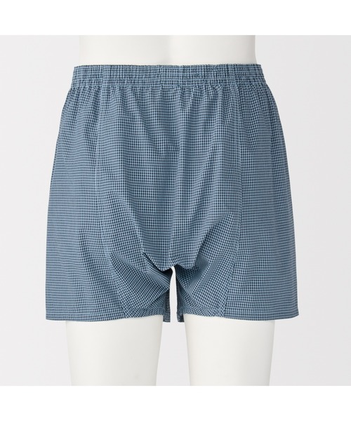 無印良品（ムジルシリョウヒン）の「紳士　綿ブロード　前開き　トランクス（トランクス・メンズ・ネイビー系/レッド系/ブラック系/サックスブルー系・S/M/L/XL）」の15枚目の写真