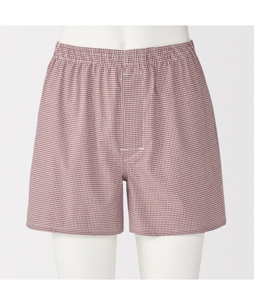 無印良品（ムジルシリョウヒン）の「紳士　綿ブロード　前開き　トランクス（トランクス・メンズ・ネイビー系/レッド系/ブラック系/サックスブルー系・S/M/L/XL）」の17枚目の写真