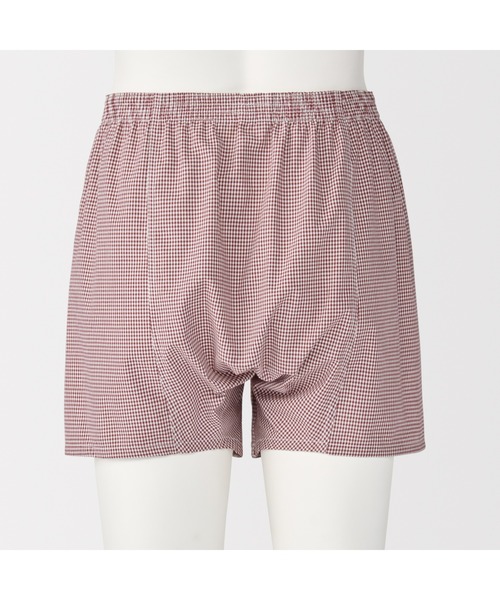 無印良品（ムジルシリョウヒン）の「紳士　綿ブロード　前開き　トランクス（トランクス・メンズ・ネイビー系/レッド系/ブラック系/サックスブルー系・S/M/L/XL）」の19枚目の写真