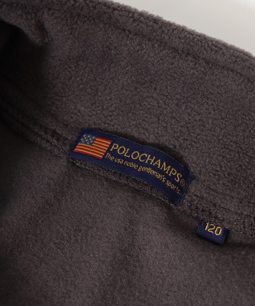 POLOCHAMPS（ポロチャンプス）の「POLOCHAMPS ハーフジップ フリーストレーナー KIDS（スウェット・キッズ・グレイッシュベージュ/ブラック/ネイビー/チャコール・130/140/150/160/110/120）」の17枚目の写真