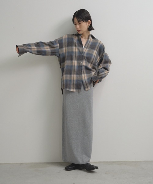 Shelly island（シェリーアイランド）の「チェックオーバーシャツ（シャツ/ブラウス・レディース・ホワイト/ブラウン/ブルー・FREE）」の21枚目の写真