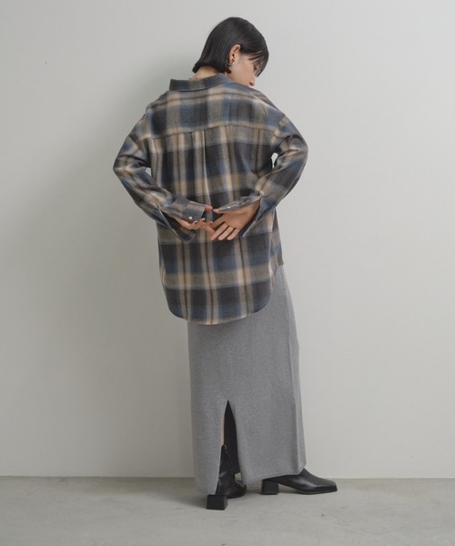 Shelly island(シェリーアイランド)の「チェックオーバーシャツ(シャツ/ブラウス・レディース・ホワイト/ブラウン/ブルー・FREE)」の19枚目の写真