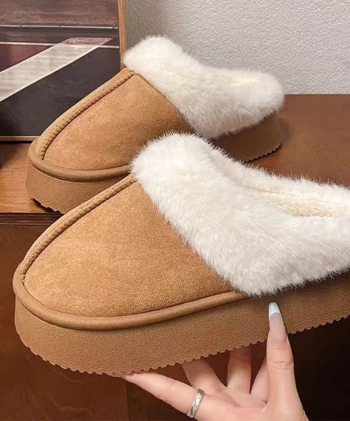 セール】もこもこボアムートンスリッポンシューズ（スリッポン