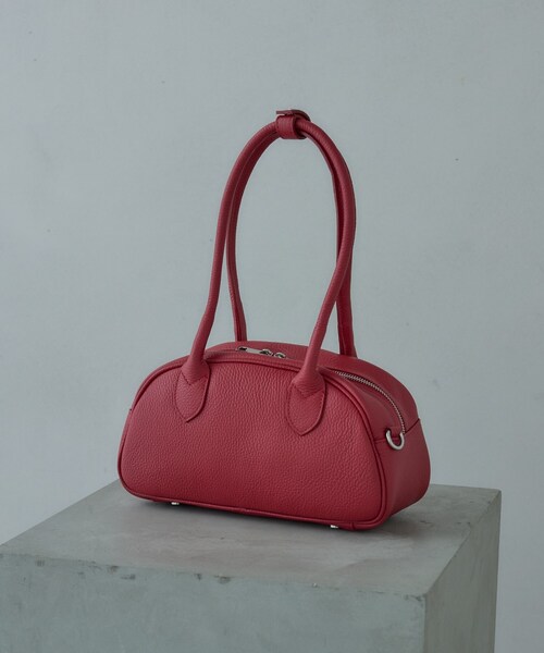 GALLEST（ギャレスト）の「【MILLELA FIRENZE】ラウンドフォルムバッグ（ショルダーバッグ・レディース・オフホワイト/ブラック/レッド系1・00）」の3枚目の写真