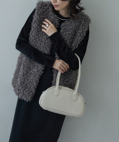 GALLEST（ギャレスト）の「【MILLELA FIRENZE】ラウンドフォルムバッグ（ショルダーバッグ・レディース・オフホワイト/ブラック/レッド系1・00）」の18枚目の写真