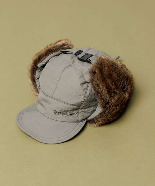 FREAK'S STORE（フリークスストア）の「HIGH LOFT PRIMALOFT FLIGHT CAP/ハイロフト プリマロフト フライトキャップ（キャップ・メンズ・オリーブ/チャコールグレー/ブラック・ONE SIZE）」の14枚目の写真