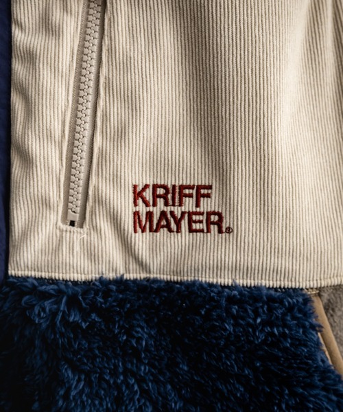 KRIFF MAYER（クリフメイヤー）の「KRIFF MAYER クリフメイヤー スタンドネック配色切替シャギーボアベスト 2514402（ベスト・メンズ・グリーン/マルチ/グレー/ブラック/ナチュラル/ネイビー/ブラウン・XL/L/M）」の22枚目の写真