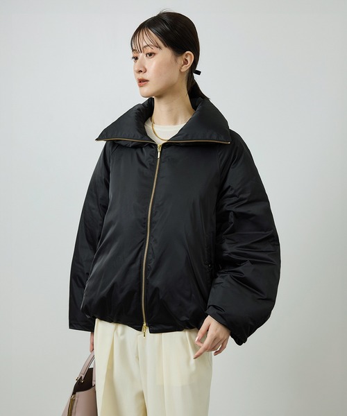 ROPE'（ロペ）の「ハイネックジップショート丈ダウンコート/イージーケア（ダウンジャケット/コート・レディース・ブラック/ネイビー・FREE）」の8枚目の写真