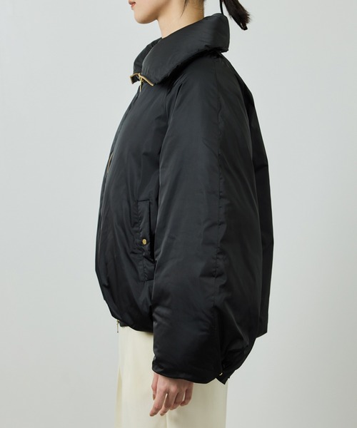 ハイネックジップショート丈ダウンコート/イージーケア（ダウン
