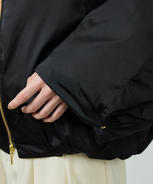 ROPE'（ロペ）の「ハイネックジップショート丈ダウンコート/イージーケア（ダウンジャケット/コート・レディース・ブラック/ネイビー・FREE）」の17枚目の写真