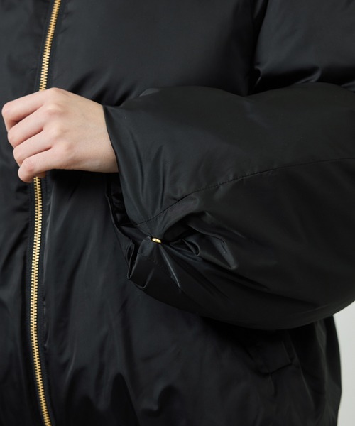 ROPE'（ロペ）の「ハイネックジップショート丈ダウンコート/イージーケア（ダウンジャケット/コート・レディース・ブラック/ネイビー・FREE）」の19枚目の写真