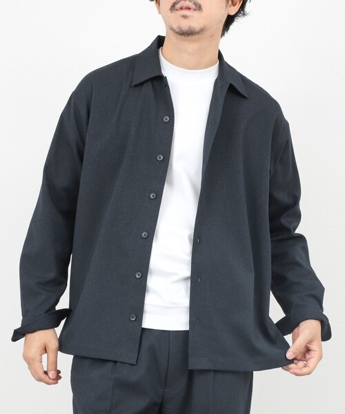 NOLLEY’S（ノーリーズ）の「《セットアップ対応》LANATEC イージーケアウォッシャブルシャツ 25AW（シャツ/ブラウス・メンズ・グレイッシュブルー/チャコールグレー/ネイビー・XL/S/M/L）」の2枚目の写真