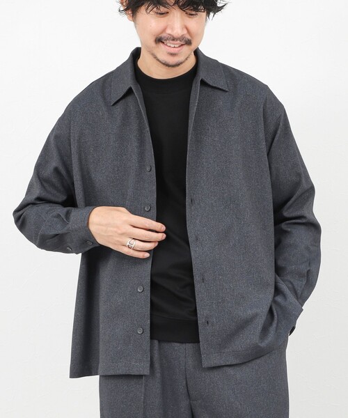 NOLLEY’S（ノーリーズ）の「《セットアップ対応》LANATEC イージーケアウォッシャブルシャツ 25AW（シャツ/ブラウス・メンズ・グレイッシュブルー/チャコールグレー/ネイビー・XL/S/M/L）」の3枚目の写真