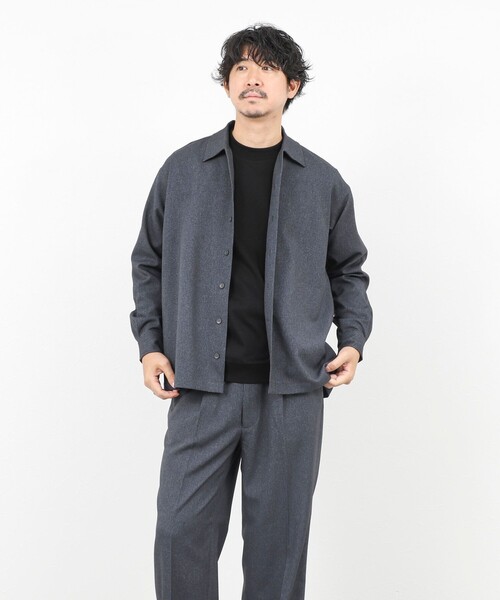 NOLLEY’S（ノーリーズ）の「《セットアップ対応》LANATEC イージーケアウォッシャブルシャツ 25AW（シャツ/ブラウス・メンズ・グレイッシュブルー/チャコールグレー/ネイビー・XL/S/M/L）」の4枚目の写真