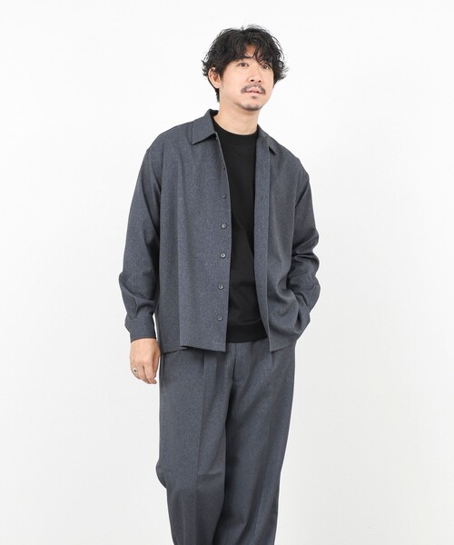 NOLLEY’S（ノーリーズ）の「《セットアップ対応》LANATEC イージーケアウォッシャブルシャツ 25AW（シャツ/ブラウス・メンズ・グレイッシュブルー/チャコールグレー/ネイビー・XL/S/M/L）」の13枚目の写真