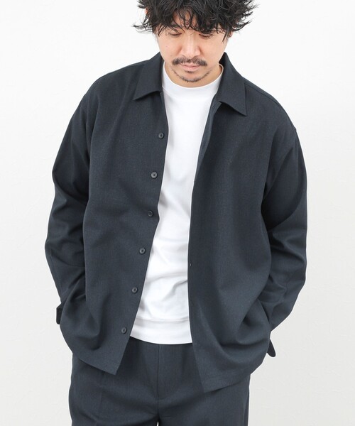 NOLLEY’S（ノーリーズ）の「《セットアップ対応》LANATEC イージーケアウォッシャブルシャツ 25AW（シャツ/ブラウス・メンズ・グレイッシュブルー/チャコールグレー/ネイビー・XL/S/M/L）」の5枚目の写真