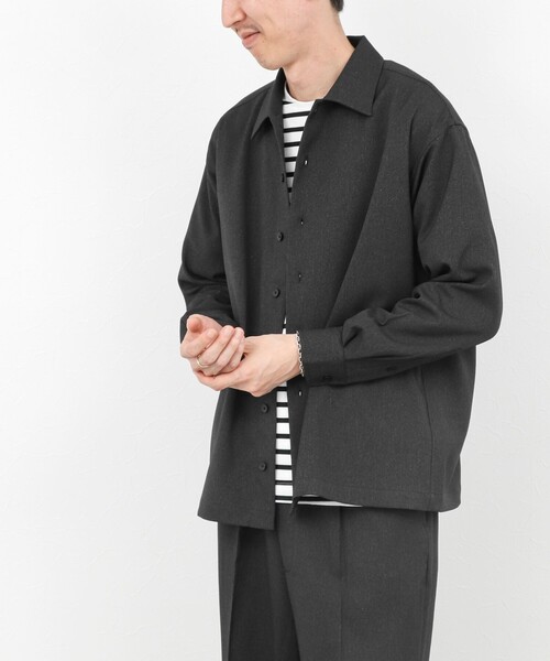 NOLLEY’S（ノーリーズ）の「《セットアップ対応》LANATEC イージーケアウォッシャブルシャツ 25AW（シャツ/ブラウス・メンズ・グレイッシュブルー/チャコールグレー/ネイビー・XL/S/M/L）」の11枚目の写真