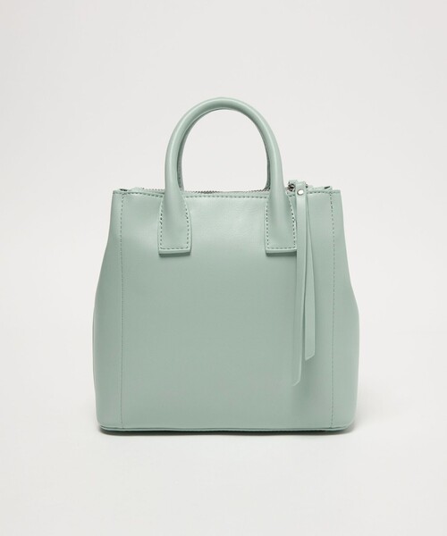 green label relaxing（グリーンレーベルリラクシング）の「2WAYスクエアバッグ / ショルダーバッグ（ショルダーバッグ・レディース・モカ/オフホワイト/ライム/ブラック・FREE）」の4枚目の写真