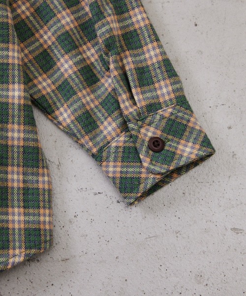 Fluffy BROTHERS（フラッフィーブラザーズ）の「チェック長袖シャツ（シャツ/ブラウス・キッズ・グリーン/イエロー・90/80/100/150/140/110/130/120）」の7枚目の写真