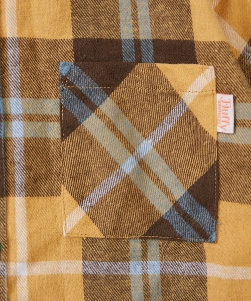 Fluffy BROTHERS（フラッフィーブラザーズ）の「チェック長袖シャツ（シャツ/ブラウス・キッズ・グリーン/イエロー・90/80/100/150/140/110/130/120）」の11枚目の写真