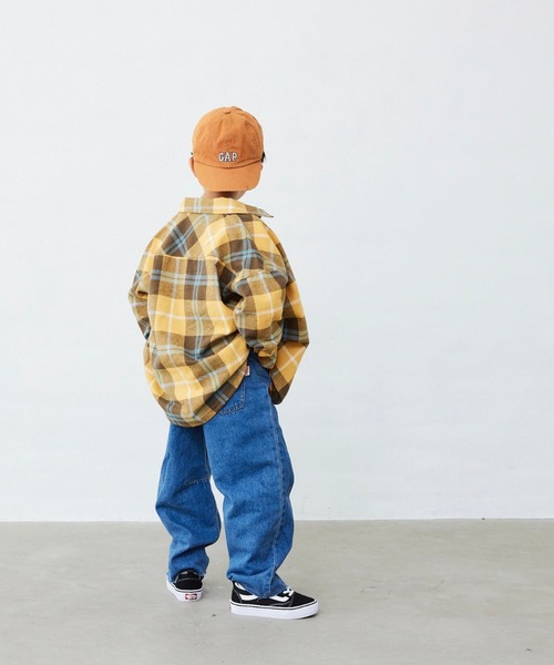 Fluffy BROTHERS（フラッフィーブラザーズ）の「チェック長袖シャツ（シャツ/ブラウス・キッズ・グリーン/イエロー・90/80/100/150/140/110/130/120）」の17枚目の写真