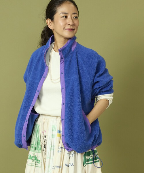 セール】Freada/フリーダ 配色 フリースジャケット（ブルゾン