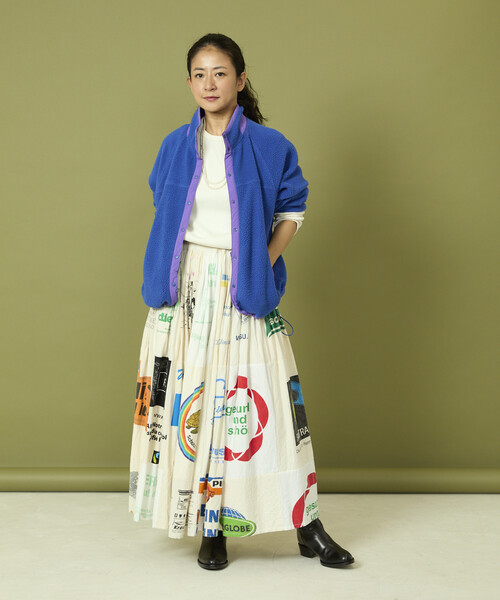 セール】Freada/フリーダ 配色 フリースジャケット（ブルゾン