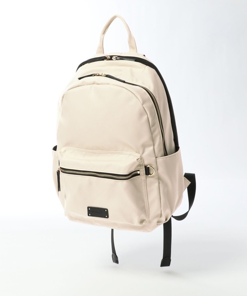 Elura(エルーラ)の「マルチP撥水リュック/597586(バックパック/リュック・レディース・オフホワイト/ブラウン系その他/ブラック/グレー・ONE SIZE)」の8枚目の写真