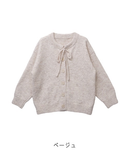 CLOTHY(クロシィ)の「【ふっくらとした毛足のあるミックスニット】2WAYミックスニットカーディガン(カーディガン/ボレロ・レディース・ブルー/チャコールグレー/ベージュ・FREE)」の5枚目の写真