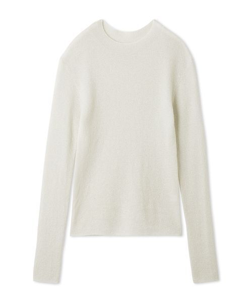 【新品✨定価約5万円】ebure 22AW モヘヤ混 ニット オーバーサイズ セール】モヘヤ混ボートネックワイドプルオーバー◇（ニット/セーター