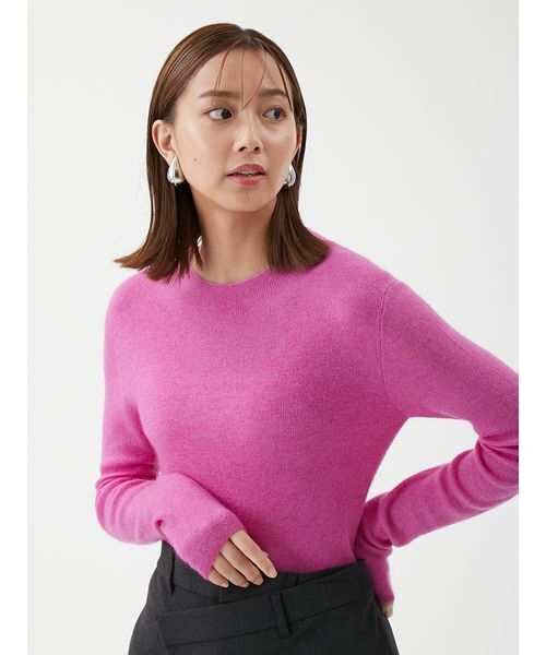 モヘヤ混ラメリブニットプルオーバー（ニット/セーター）｜Mila Owen