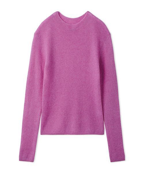 セール】モヘヤ混ラメリブニットプルオーバー（ニット/セーター