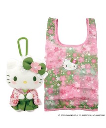 sanrio（サンリオ）の「sanrio/サンリオキャラクターズ　ぬいぐるみエコバッグ　抹茶着物（エコバッグ/サブバッグ）」