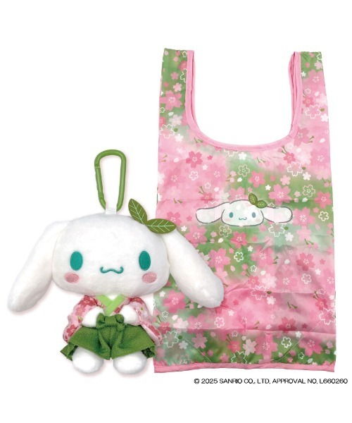 sanrio(サンリオ)の「sanrio/サンリオキャラクターズ ぬいぐるみエコバッグ 抹茶着物(エコバッグ/サブバッグ・レディース・ライトブルー/パープル/ホワイト・ONE SIZE)」の3枚目の写真