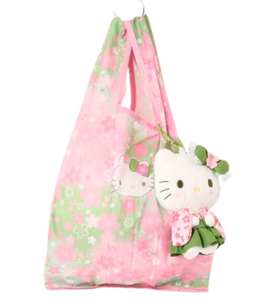 sanrio(サンリオ)の「sanrio/サンリオキャラクターズ ぬいぐるみエコバッグ 抹茶着物(エコバッグ/サブバッグ・レディース・ライトブルー/パープル/ホワイト・ONE SIZE)」の13枚目の写真