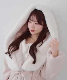 【デート・推し活にもぴったり！】ファー付ビッグフードコート