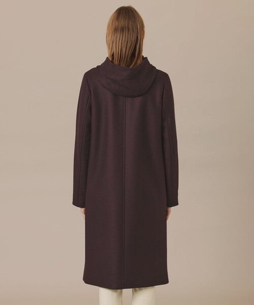 MACKINTOSH LONDON（マッキントッシュ ロンドン）の「【CHRYSTON/クリストン】ウールダブルクロスメルトンフーデットコート（その他アウター・レディース・ブラック/グレー系その他2/ワイン・38/40）」の9枚目の写真