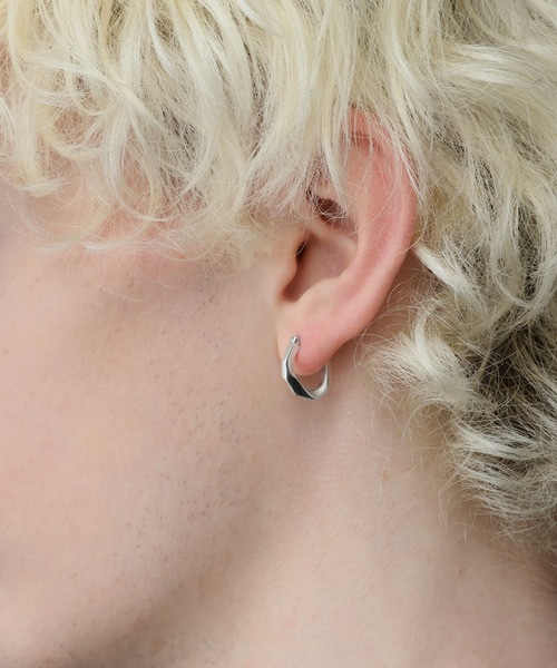 HARE(ハレ)の「【SILVER925 MADE IN JAPAN】カッティングピアス(HARE)(ピアス(片耳用)・メンズ・シルバー・FREE)」の6枚目の写真