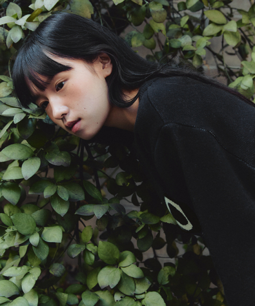 RONRON（ロンロン）の「HEART RIBBON JACQUARD KNIT BLACK（ニット/セーター・レディース・その他・FREE）」の5枚目の写真