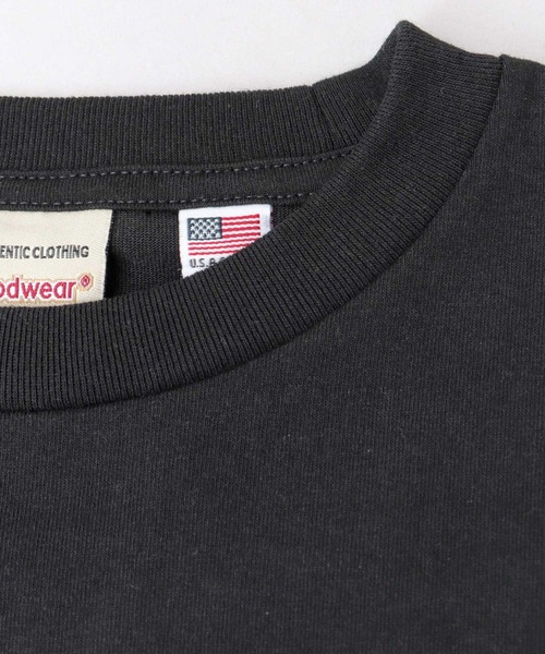 Goodwear(グッドウェア)の「USAコットン 吸水速乾・接触冷感 ポケット付き スーパービッグシルエット 5分袖 Tシャツ(Tシャツ/カットソー・メンズ・ホワイト/ブラック・M/L)」の14枚目の写真
