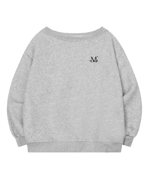 MUCENT(ムセント)の「シグニチャーベーシックロゴワンショルダーマンツーマン(3カラー)(スウェット・レディース・ブラック/グレー/チャコール・FREE)」の17枚目の写真