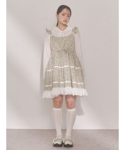 merry jenny（メリージェニー）の「petit flowerフレアミニワンピース（ワンピース・レディース・グリーン/ピンク/アイボリー・FREE）」の22枚目の写真