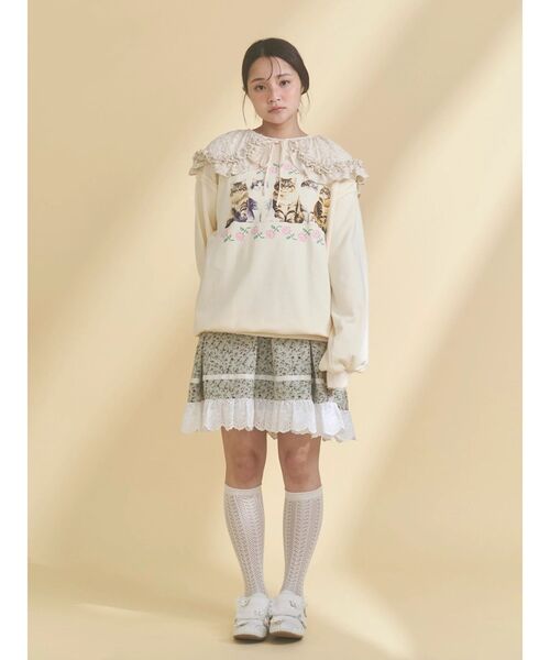 merry jenny（メリージェニー）の「petit flowerフレアミニワンピース（ワンピース・レディース・グリーン/ピンク/アイボリー・FREE）」の20枚目の写真